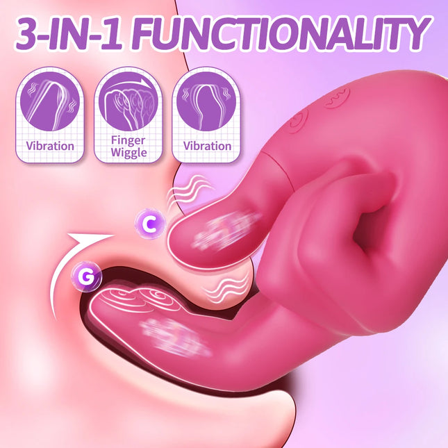 Wiggle Finger Vibrator for Women Sex Toys G-Spot Vagina Vibrator Heating Vibrators Female Masturbator Clitoris Clit Stimulator