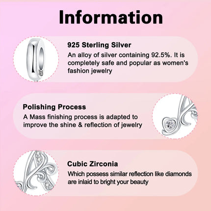 925 Sterling Silver  A-Z 26 English Letters Retro Fashion Pendant Fit Original Bracelet Charm Beads Necklace Diy Female Jewelry