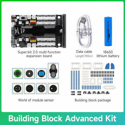 Yahboom Superbit Microbit Expansion Board Comes with IIC UART WIFI Sensor Interface and RGB Light for BBC Micro:bit V2 V1