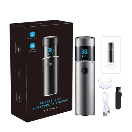 Portable Mini Men's Electric Shaver IPX7 Waterproof Razor Beard Trimmer for Travel and car Portable Shaving Machine
