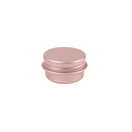 50Pcs 5g Empty Mini Pink Aluminum Jars Cosmetic Small Black Metal Tins Lip Balm Jar Refillable Make Up Sample Jar with Screw Lid