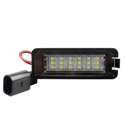 1/2PCS For VW Passat B6 CC Eos Golf 4 5 6 7 MK7 Polo Superb Seat Leon Altea LED Number License Plate Lights Assembly With Canbus