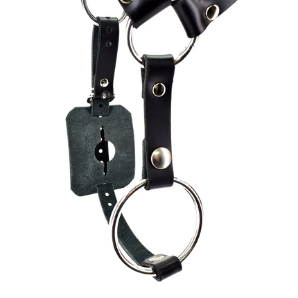 Sexy Leather Butt Plug Bondage BDSM Fetish Sex Toys For Up To 2 Inch Base Size Butt Plugs