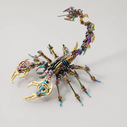 3D Metal Puzzle for Adults, Mechanical Scorpion Insect Model Kit, DIY Metal Building Puzzle Set, Assembly Toy Gift for Men Boys
