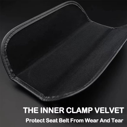 2Pcs Leather Seat Belt Shoulder Cover Protection Pads for VW Volkswagen GTI Polo CC Golf Passat Tiguan Touareg Taigo Caddy Jetta