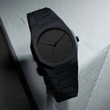Men's Casual Lightweight Sports Business Watch Minimalist Design Plastic Strap Quartz Wristwatch