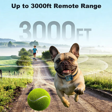 1000M Dog Training Collar ,Universal Dog Bark Collar,Waterproof Rechargeable ,Dog Shock Collar with Remote and Auto Modes Collar
