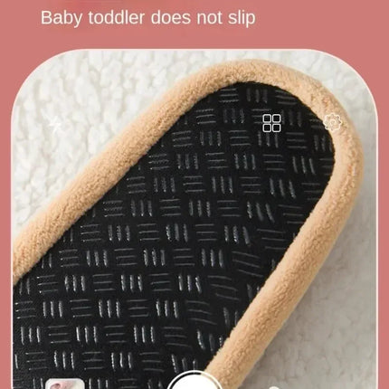 Baby Anti-slip Socks Newborn Warm Crib Floor Shoes with Rubber Sole for Children Boy Toddler Foot Girl Infant Cute Kids Slippers