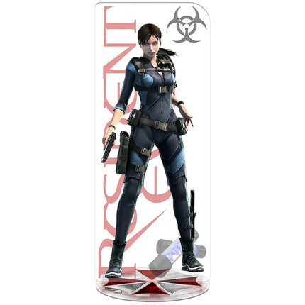 RE4 Resident Evil 4 Castle Reset Leon Scott Kennedy Keychain Acrylic Stand Model Plate Gift Wholesale Game Related Products