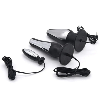 Electro Shock Anal Plug Penis Plug Cock Rings E-stim Ball Stretcher Massage Pad Nipple Clamps For Men Electric Stimulate Sex Toy