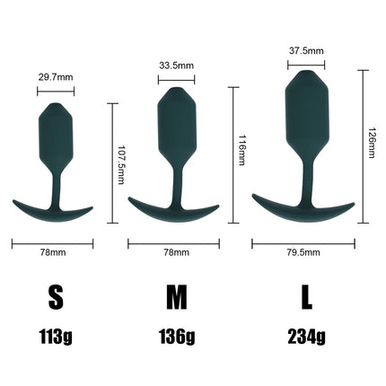Built-in Gravity Steel Ball Tighten Trainer Butt Plugs Sex Toys for Women Men Erotic Wearable Prostate Massager Anal Plug