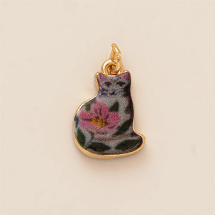 New Love Flower Animal Series Pendant Sweet and Simple Style Necklace Gold Plated Color Preserved