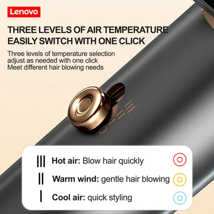 Lenovo C3 high-speed hair dryer, constant temperature, overheat protection, negative ion hair care, professional dry hair, 220V