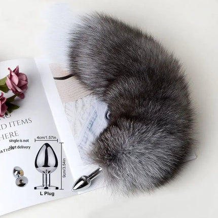 Separable Anal Plug Real Fox Tail Cosplay Butt Plug Anal Sex Tail Adult Products Anal Sex Toys for Woman Couples Men Sexy Shop