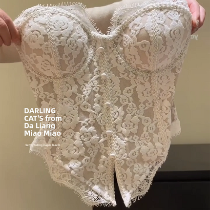 Sexy Lace Strap Vest ort Svel Inner Wear Women's Faion Autumn Winter Outerwear Top Ladies' Premium Faion 2025