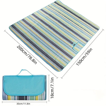 Outdoor Waterproof Camping Mat Sand Proof Portable Beach Blanket Foldable Lightweight Mats For Camping Beach Parks Picnic Mat
