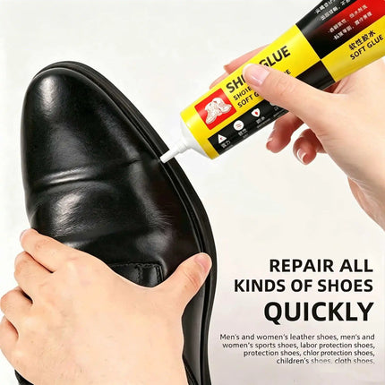 60ml Clear Shoe Repair Adhesive Quick-drying Low Odor Strong Adhesive Soft Resin Shoe Glue for Fixing Worn Shoes or Boots