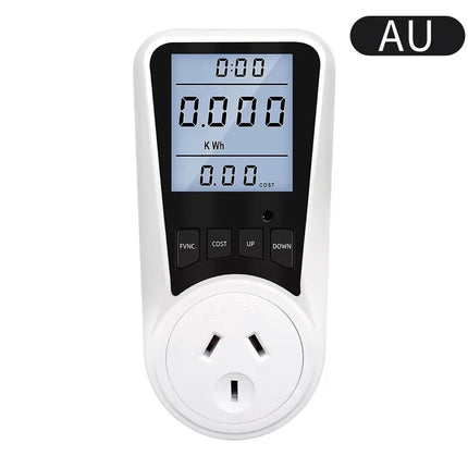 220V Digital Wattmeter AC EU Power Meter LCD Electricy Consumption Meter Socket Wattage Kwh Energy Test FR US BR Power Analyzer