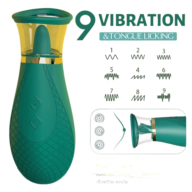 Tongue Licking Clitoris Vibrator Female Nipple Massager Three-Level Suction Vaginal Orgasm Masturbator for Women Adult Sex Toys