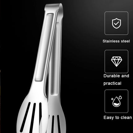 Stainless Steel Food Tongs Barbecue Tongs Meat Salad Steak Food Serving Clip Tweezers Long BBQ Cooking Tongs Kitchen Utensils