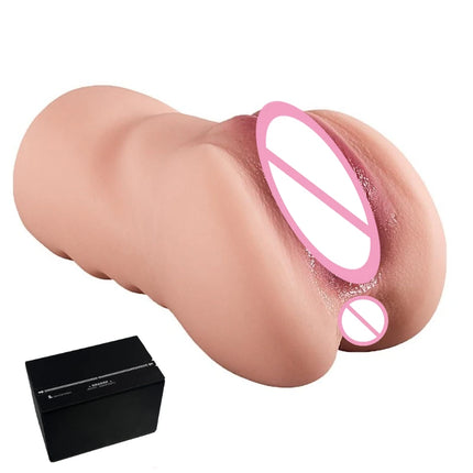 Realistic Artificial Vagina Pussy Male Masturbator Waterproof Silicone Pocket Pussy Sex Doll Blowjob 18+ Adult Sex Toys for Men