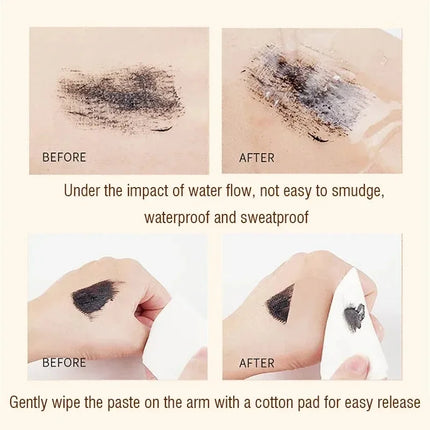 Black Brown Mascara Ultra-fine Small Brush Lengthening Black 3D Lashes Eyelash Extension Waterproof Lasting Eye Lashes Mascara