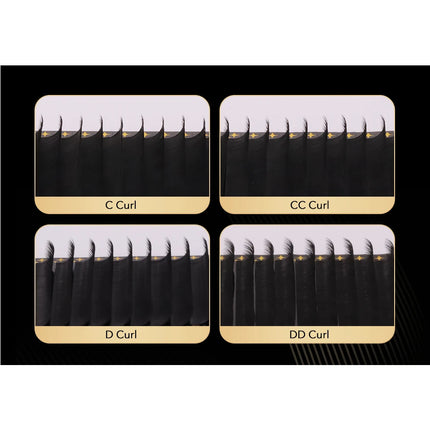 Lashprofessor Individual Eyelash Extension 5-20mm Premium Soft Silk Lashes Matte Black Russian Volume Cashmere Eyelash Extension