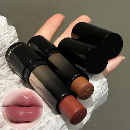 HERORANGE~ Low Saturation Light Lipstick Multi-purpose Stick Moisturizing White Natural Long-lasting Mirror Lipstick