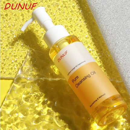 DUNUF 100ML Cleansing Oil Plant Extract Deep Cleans Facial Pores Moisturizing Reduces Blackheads Face Skin Care Makeup Remover