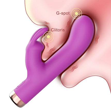 Rabbit Vibrator Women Panties Vibrator G-Spot Vagina Clitoris Dual Vibration Stimulator Female Masturbator Sex Toy for Women 18+