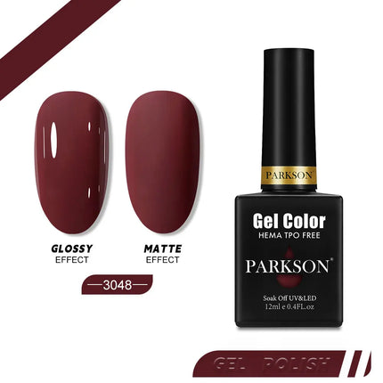 Parkson 12ml Nail Gel Polish TPO HEMA Free Glitter Semi Permanent Soak Off UV LED Long Wear Ultra Diamond Top Coat Varnish