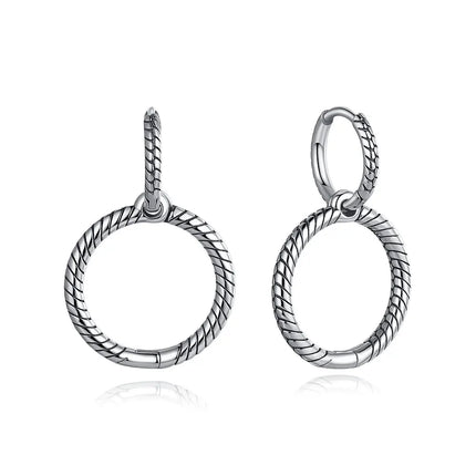 New 2026 Original 925 Sterling Silver Earrings For Women Piercing Hoop Love Heart Earings Rose Gold Wedding Gift Luxury Jewelry