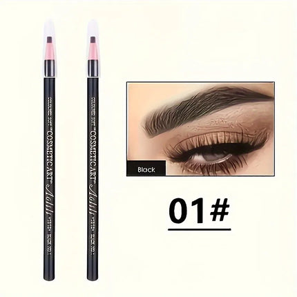 10pcs Hengsi Waterproof and Long-lasting Tear Off Eyebrow Pencil - No Need to Sharpen, Anti Smudging Suitable for All Skin Types