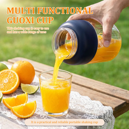 1L Portable Electric Juice Maker Blender with Dual Lid USB Rechargeable Blender Cup for Shakes Smoothie Travel Fresh Juicing Cup