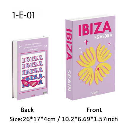 New Travel Decorative Books Book Decoration Luxury Fake Books Decor Table Storage Box Shelf Ornaments Interior Desk Aesthetic
