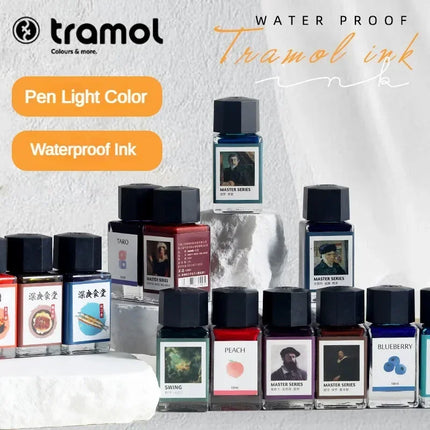 Tramol 26 Colors 18ml Various Colors Ink Glass Bottled Ink Fountain Pens Ink Cartridge School Office Supplies Stationery