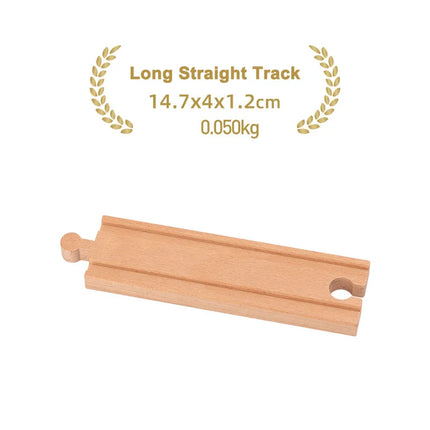 Kinds Of Wooden Track Accessories Beech Wood Railway Train Track Toys Fit for Biro All Brands Wooden Tracks Kids Education Toys