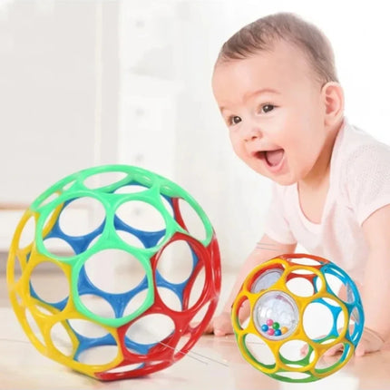 Baby Toy Soft Newborn Grasping Teethers Hand Bell Sensory Toys Rattles Kids Educational Toys for 0-12 Months Children Playing
