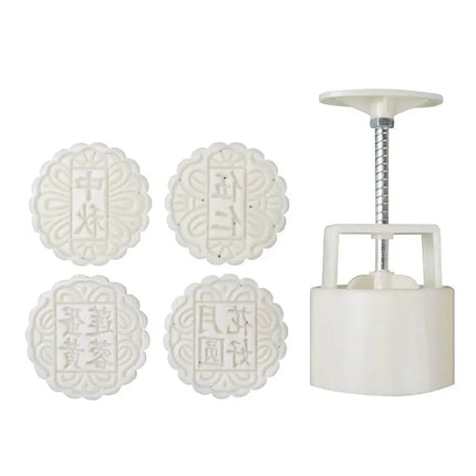 50/75/100/125g Mid-Autumn Festival Mooncake Mold Chinese Style Cookie Cutter Mung Bean Hand Pressure Fondant Moon Cake Mould