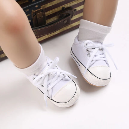 0-18months Unisex Baby Sneakers Anti-Slip Soft Flat cute Sole Prewalker Shoes for Baby boys girls