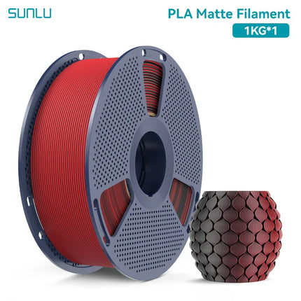 SUNLU 1KG Dual Color Matte 3D Printer Filament 1.75mm 1kg +/- 0.02mm PLA Matte Filament Fit Most FDM 3D Printer & 3D Pen