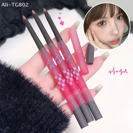 1Pc Nude Light Sweet Soft Matte Lip Liner Pencil Long-Lasting Fading Resistant Makeup Removable Lip Shaping Cosmetic Tool