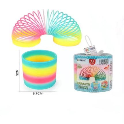 Large Rainbow Magic Springs Circle Toys Children Birthday Party Favors Giveaway Gifts Souvenir Kindergarten Guest Pinata Fillers