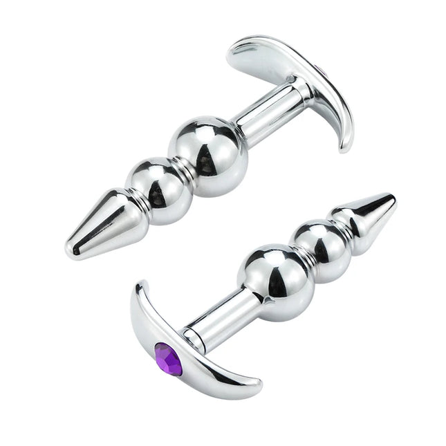 Metal Outside Anal Plugs Anal stimulation G-spot massage Four to choose from Butt plug Adult pleasure dildos Adult sex toys