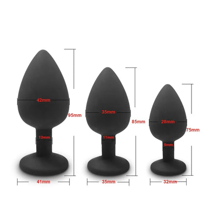 4pcs Soft Silicone Anal Plug Mini Erotic Bullet Vibrator Butt Plug Sex Toy for Men Women Gay Couples Anal Prostate Stimulator