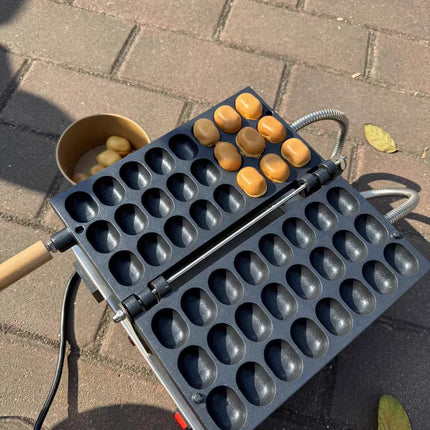 Commercial Electric Non Stick Jujube Bean Small Round Ball Egg Bubble Waffle Cake Machine Skewer Waffle Maker Snack Equipment