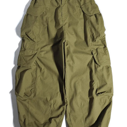 Heavyweight Wide Leg Workwear Trousers CityBoy Hong Kong Style Multi-Pocket Loose Straight Casual Shape Men's Pants