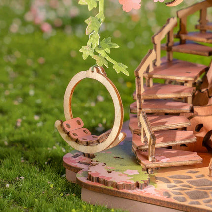 Robotime Sakura Tree House 3D Puzzles DIY Model Building Toy Wooden Craft Kits Hobby for Adult Brain Teaser Gift