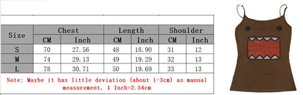 Y2k girl vintage hot stamping round neck short sleeved T-shirt sleeveless camisole vest vintage Tama Jun hot stamping top