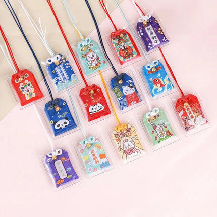 Small Blessing Japanese Prayer Lucky Charm Fortune Omamori Pray Chinese Pendant Beauty Success Couple Keychain Friend Kid Gift